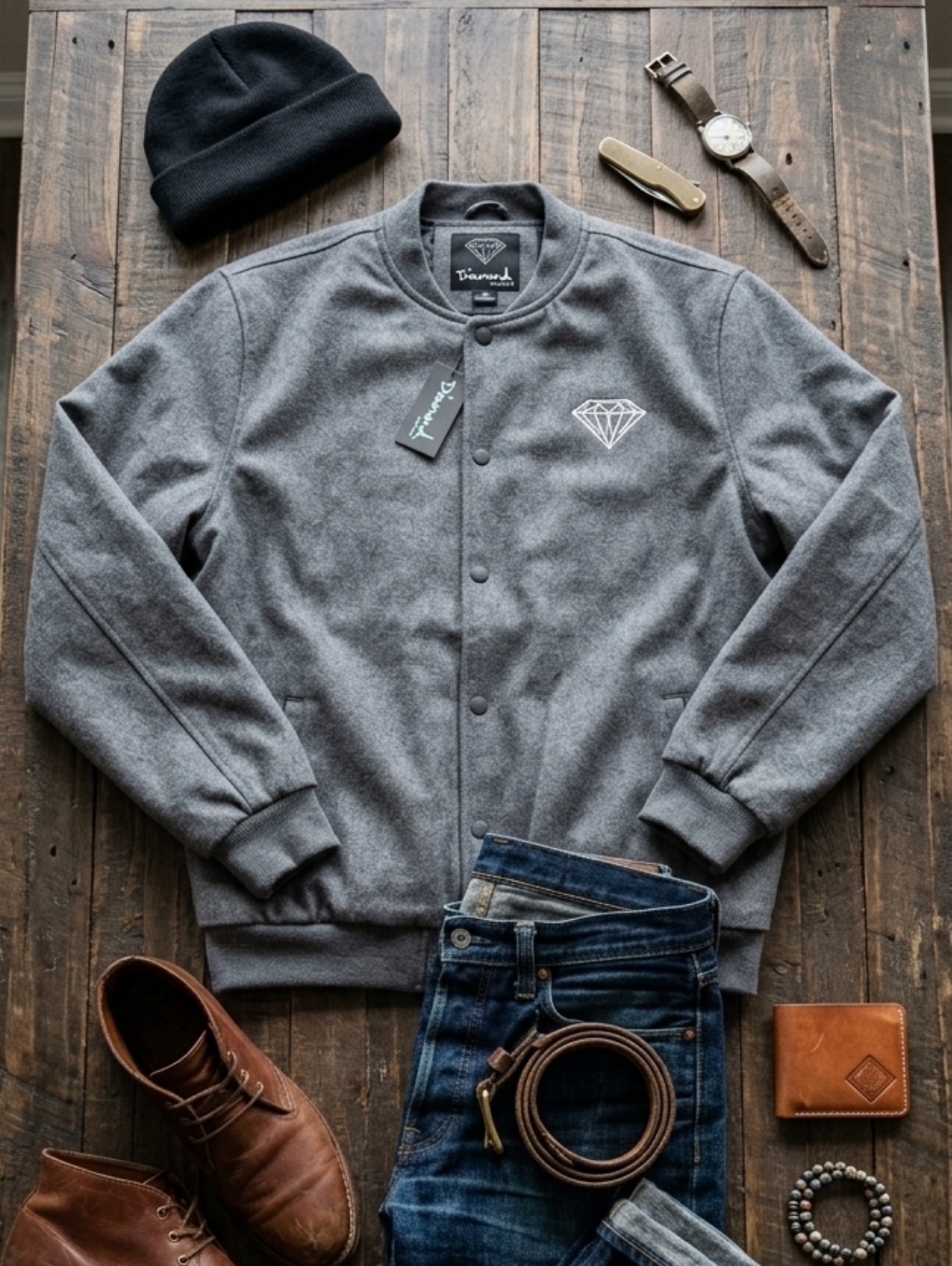 Diamond Supply Varsity Jacket